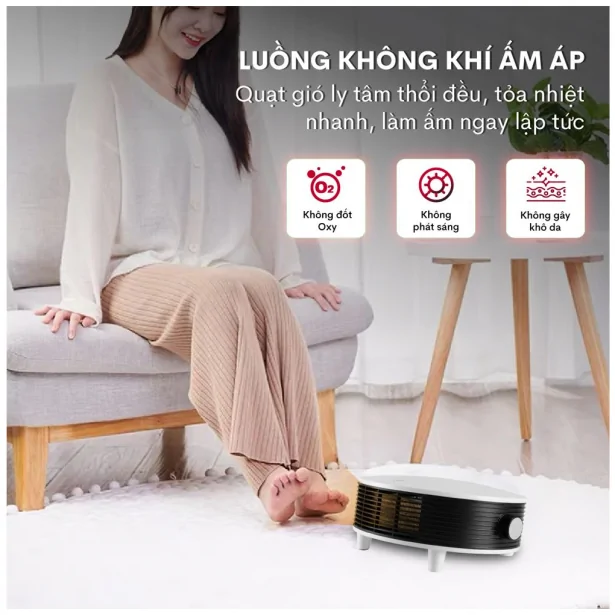 Quạt sưởi treo tường nhà tắm Fujihome FHB5000