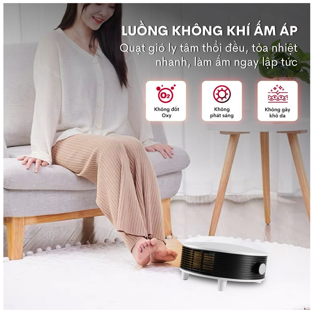 Quạt Sưởi Treo Tường Nhà Tắm Fujihome FHB5000 6