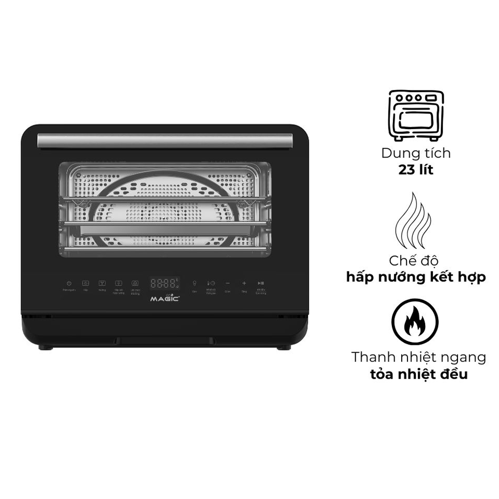 Nồi Chiên Không Dầu Kết Hợp Hấp Cao Cấp Magic Eco S-23 1