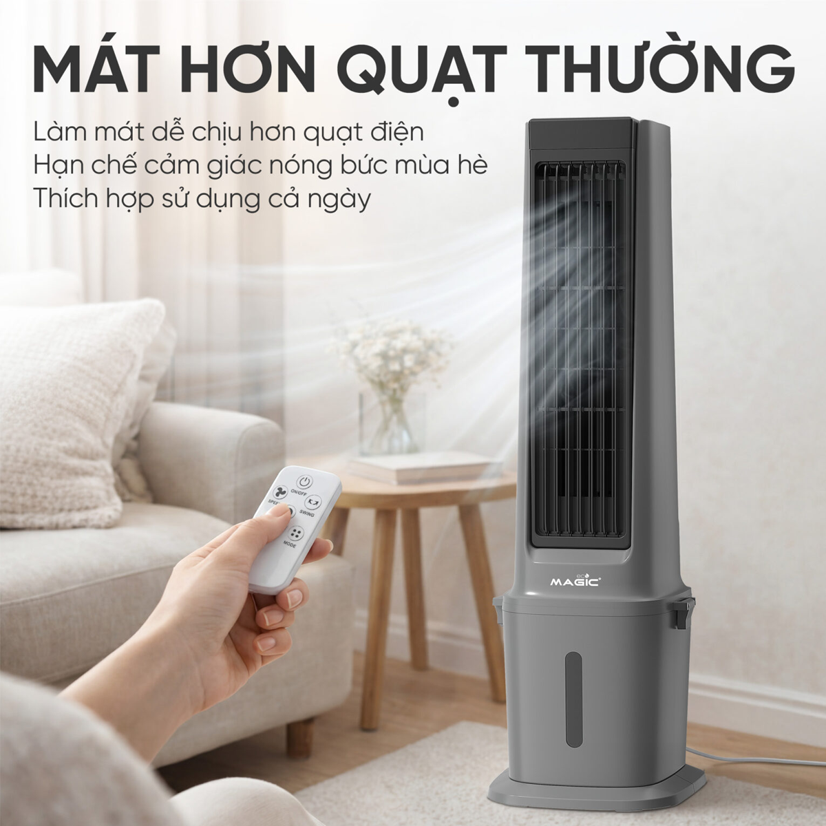 Quạt Hơi Nước Magic Eco AC-308 90W 3