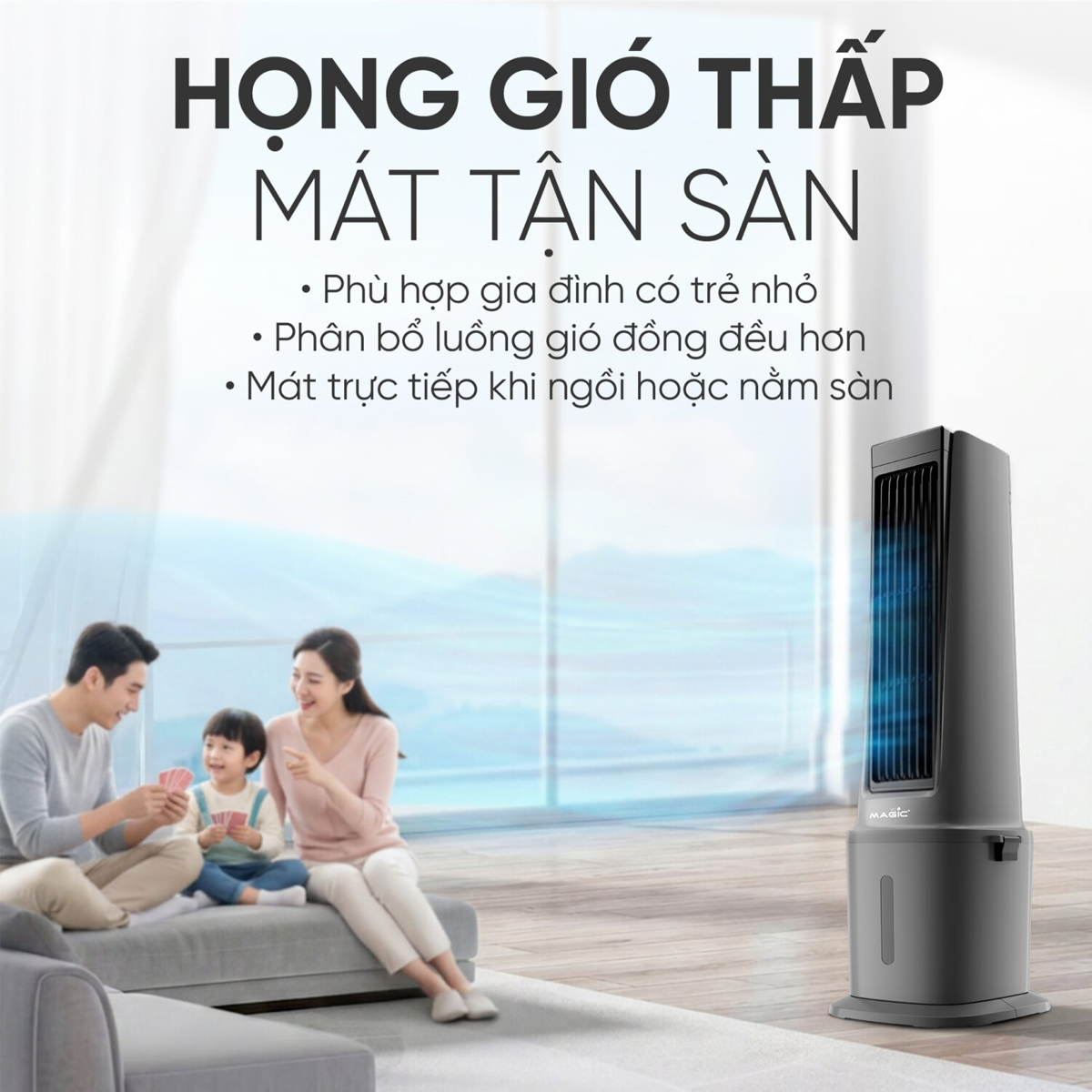 Quạt Hơi Nước Magic Eco AC-308 90W 5