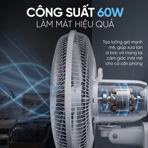 Quạt Treo Tường Có Điều Khiển Từ Xa Magic Eco A-258