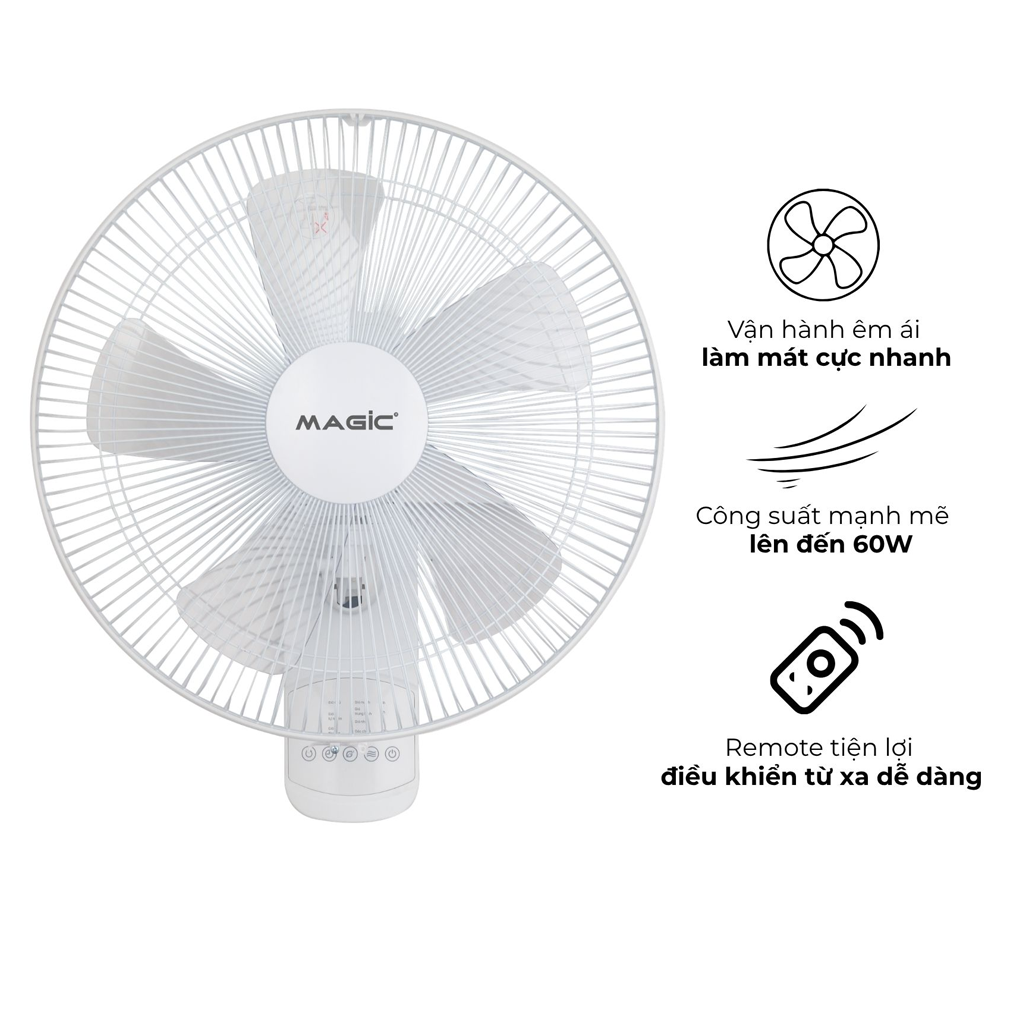 Quạt Treo Tường Magic Eco A-259 60W 3