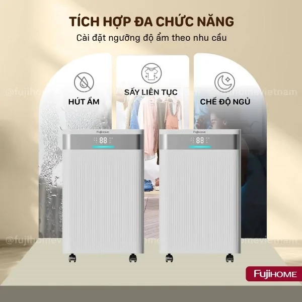 Máy Hút Ẩm Dân Dụng Fujihome DH20NW 1
