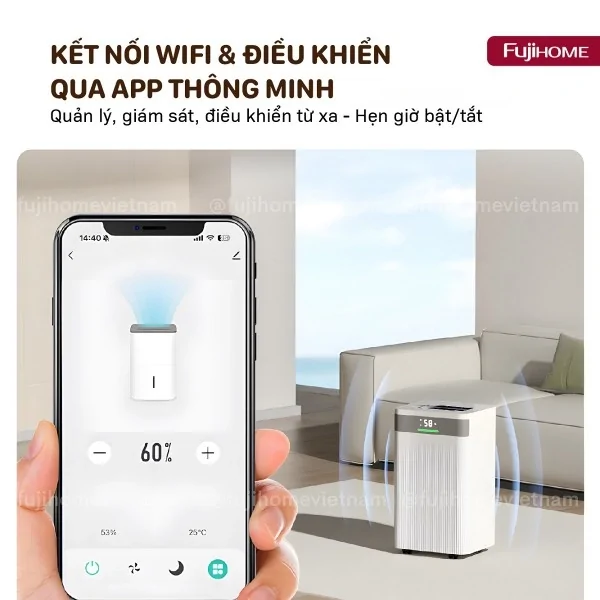 Máy Hút Ẩm Dân Dụng Fujihome DH20NW 2