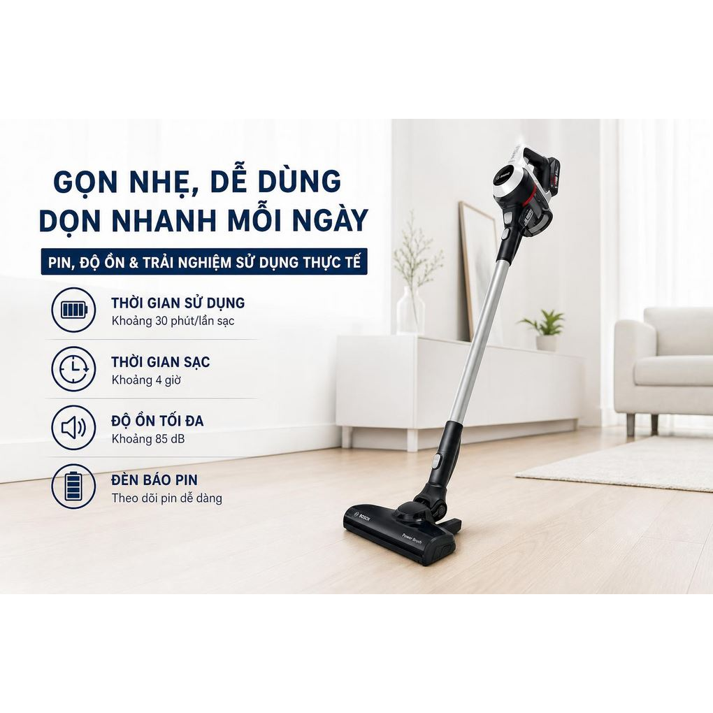 Máy Hút Bụi Không Dây Bosch BCS61113 3