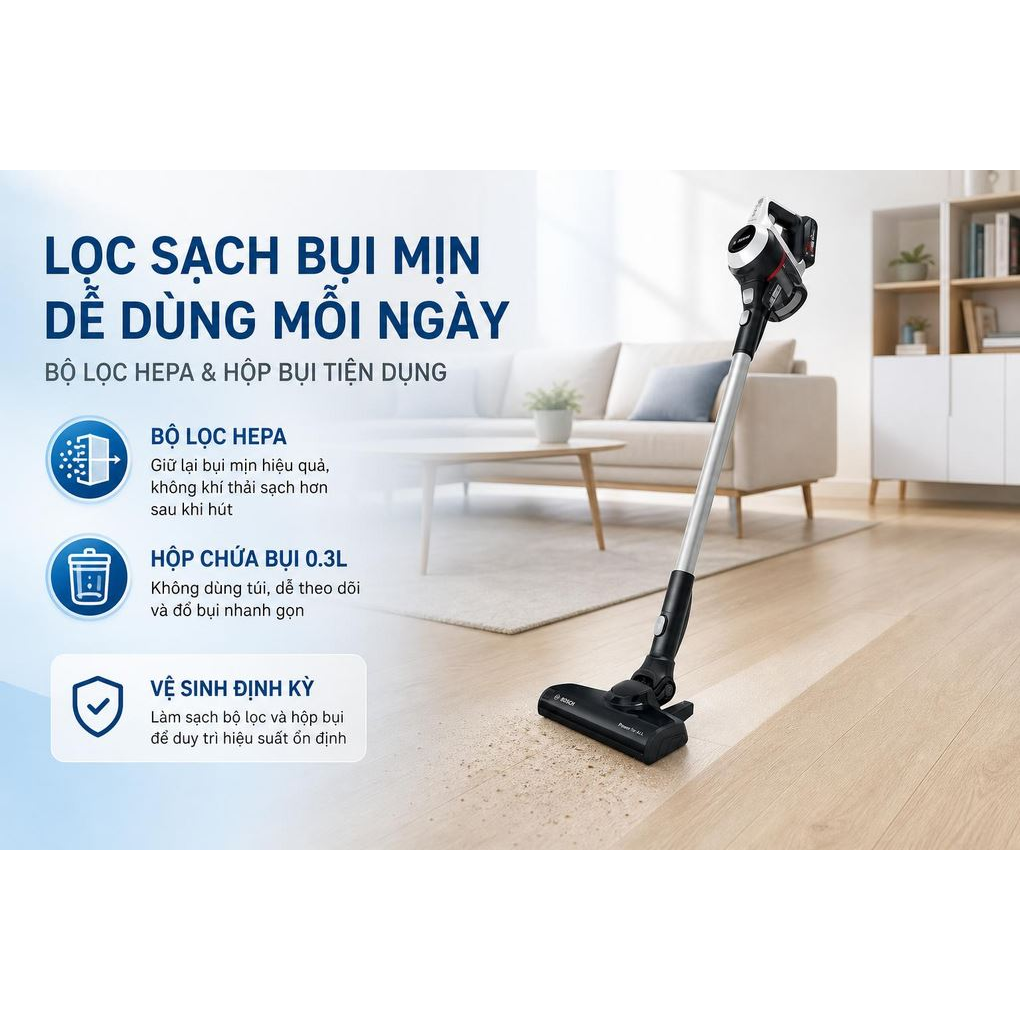 Máy Hút Bụi Không Dây Bosch BCS61113 4