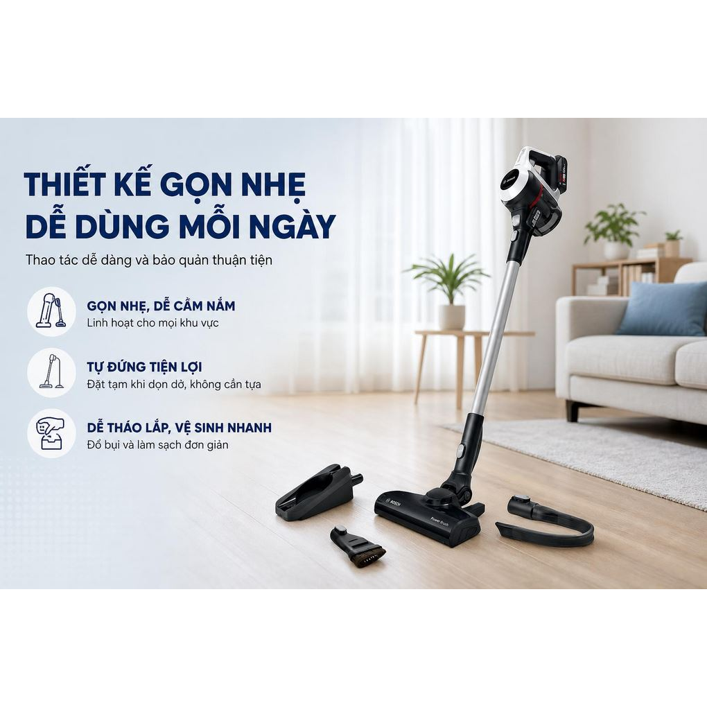 Máy Hút Bụi Không Dây Bosch BCS61113 5