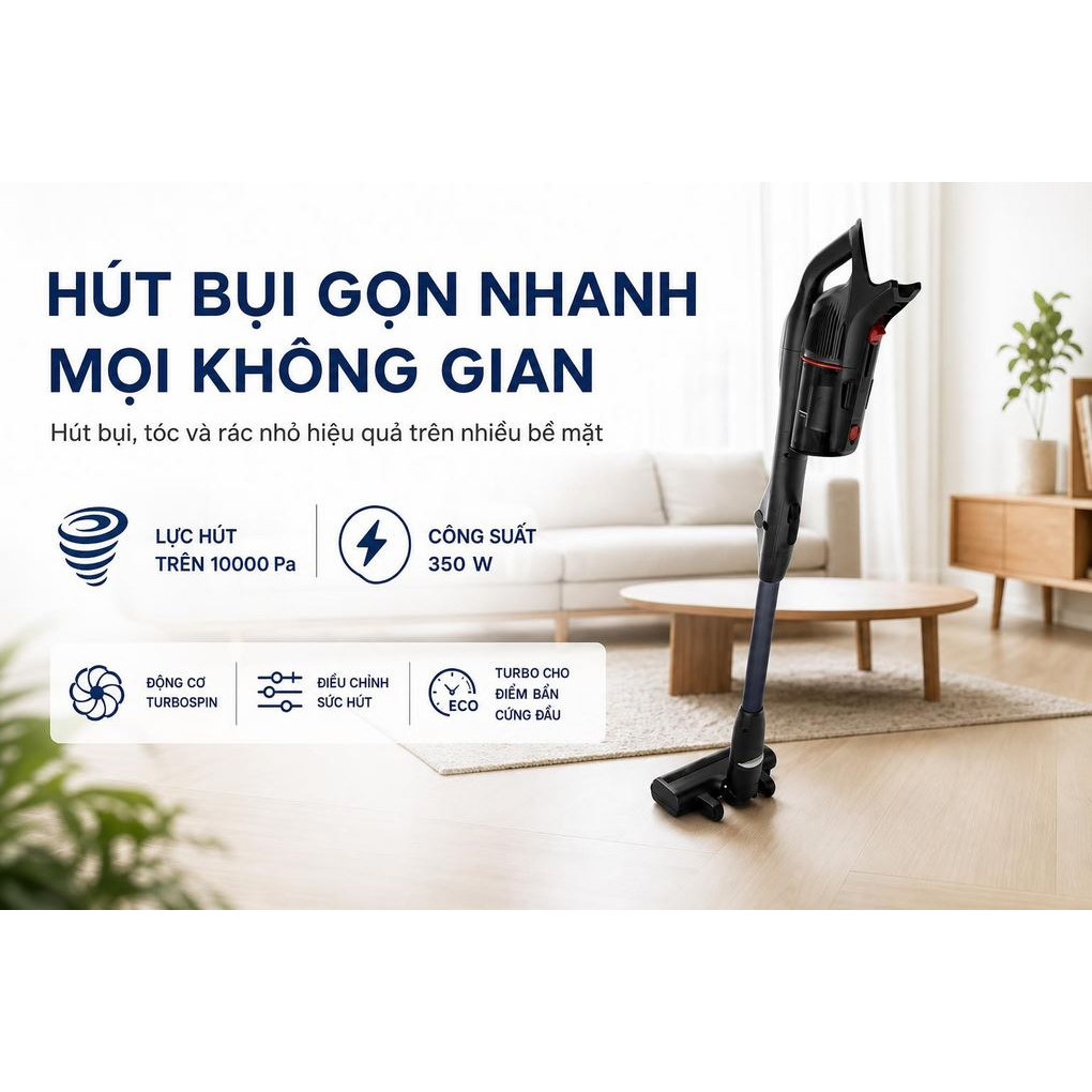 Máy Hút Bụi Không Dây Bosch BCS1051POW 4