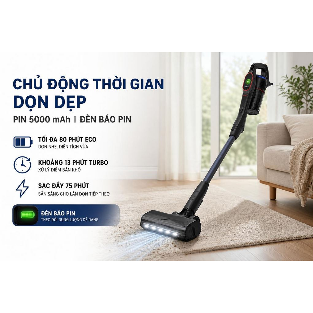 Máy Hút Bụi Không Dây Bosch BCS1051POW 5