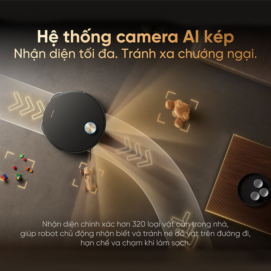 Robot Hút Bụi Lau Nhà Dreame X60 Ultra Extreme Màu Đen 12