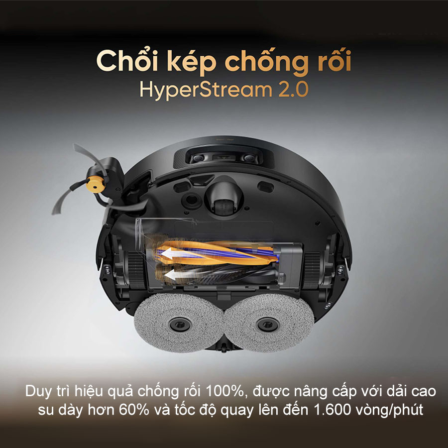 Robot Hút Bụi Lau Nhà Dreame X60 Ultra Extreme Màu Đen 16