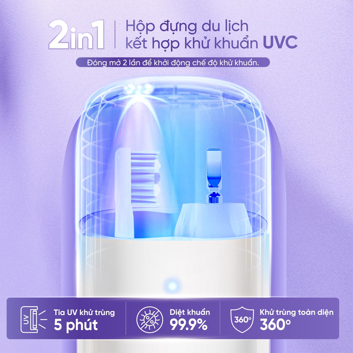 Bàn Chải Điện Masuto HyperUVSonic - 5 Đầu Bàn Chải 2