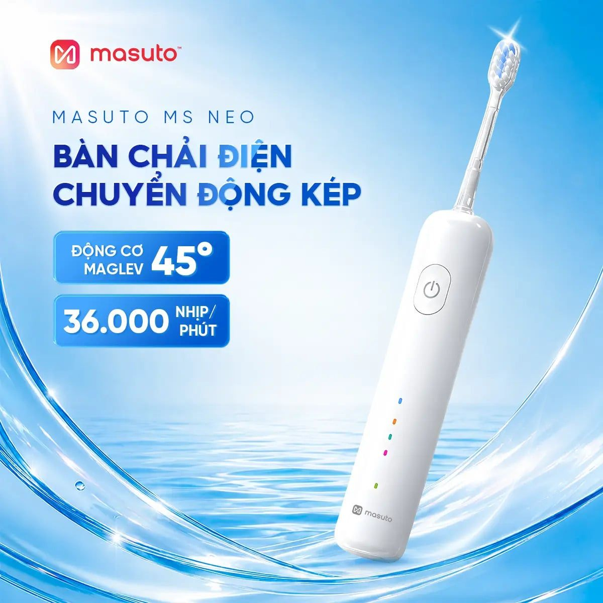 Bàn Chải Điện Ultrasonic Masuto MSNEO 1
