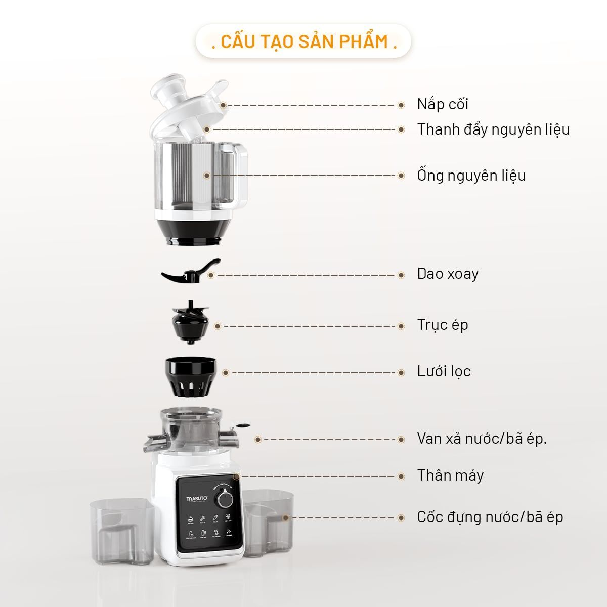 Máy Ép Chậm Masuto MSPrimeUltra 9