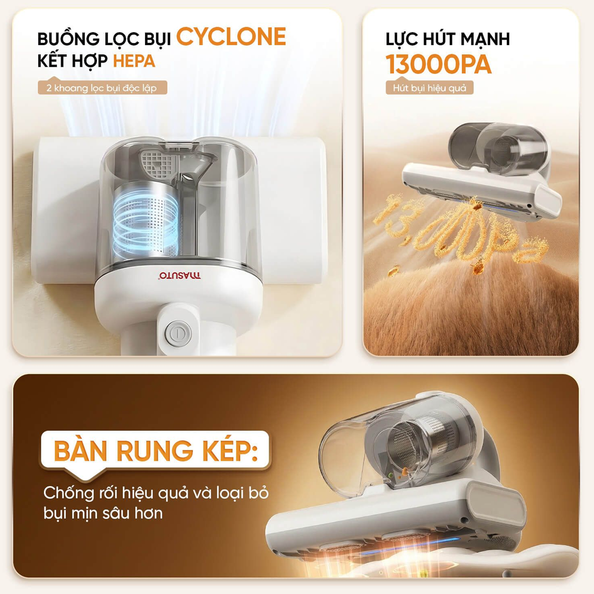 Máy Hút Bụi Giường Nệm Masuto MSDREAMER 4