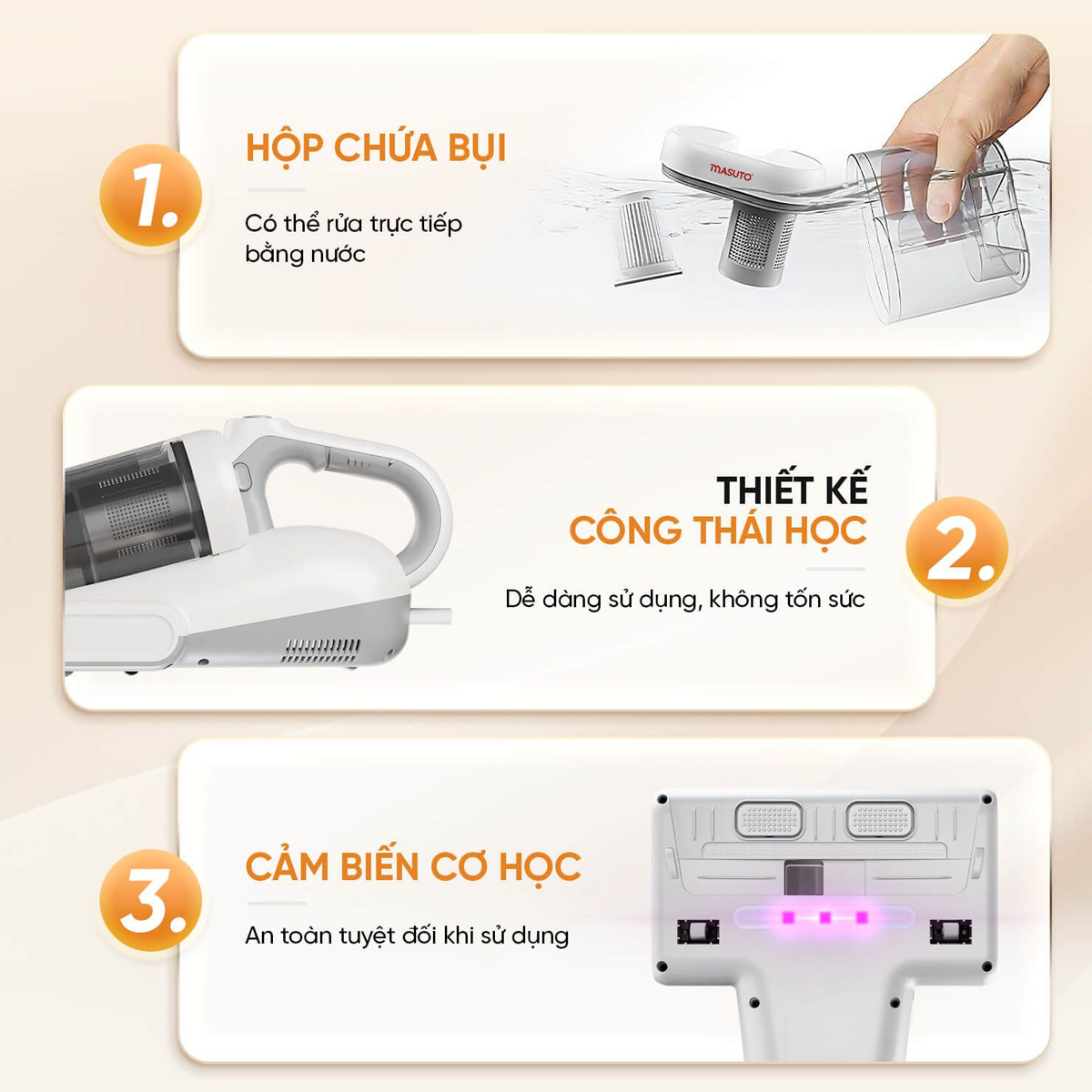Máy Hút Bụi Giường Nệm Masuto MSDREAMER 6