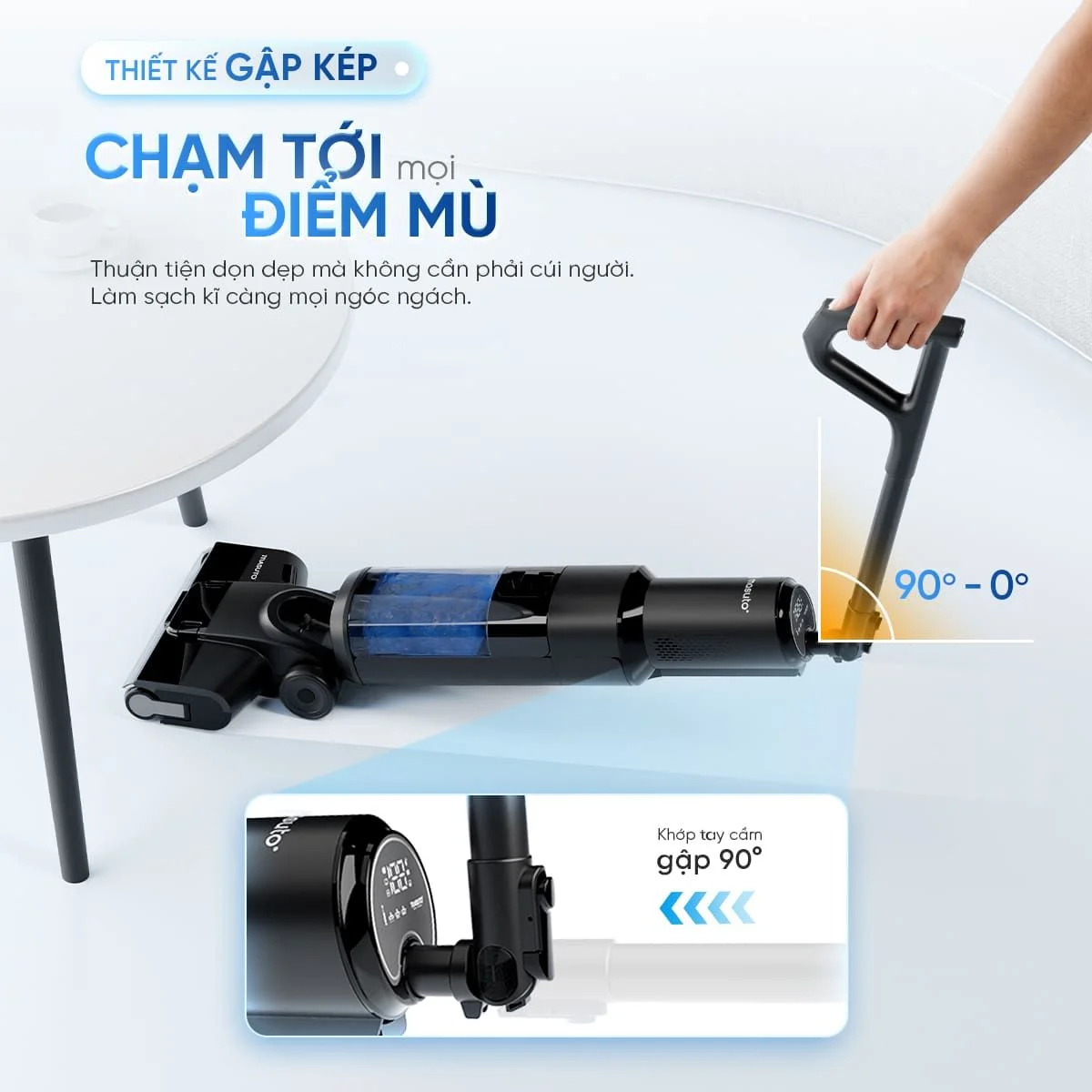 Máy Hút Bụi Lau Nhà Không Dây Masuto MSFOLD 2
