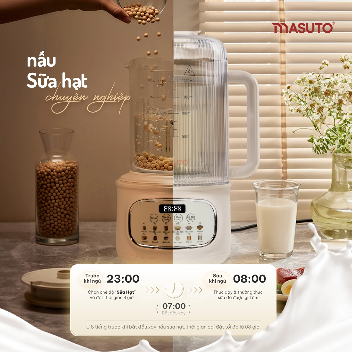 Máy Làm Sữa Hạt Masuto MSLovePlus 2
