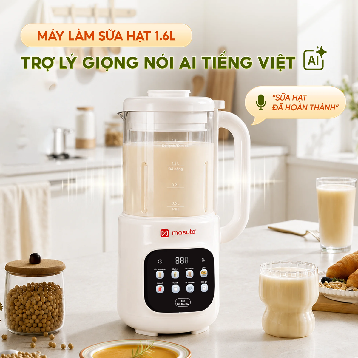 Máy Làm Sữa Hạt Masuto MSLOVESMART 2