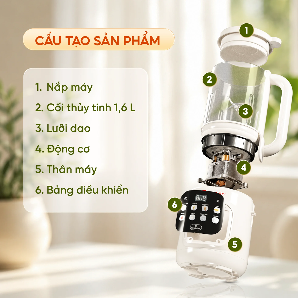 Máy Làm Sữa Hạt Masuto MSLOVESMART 3