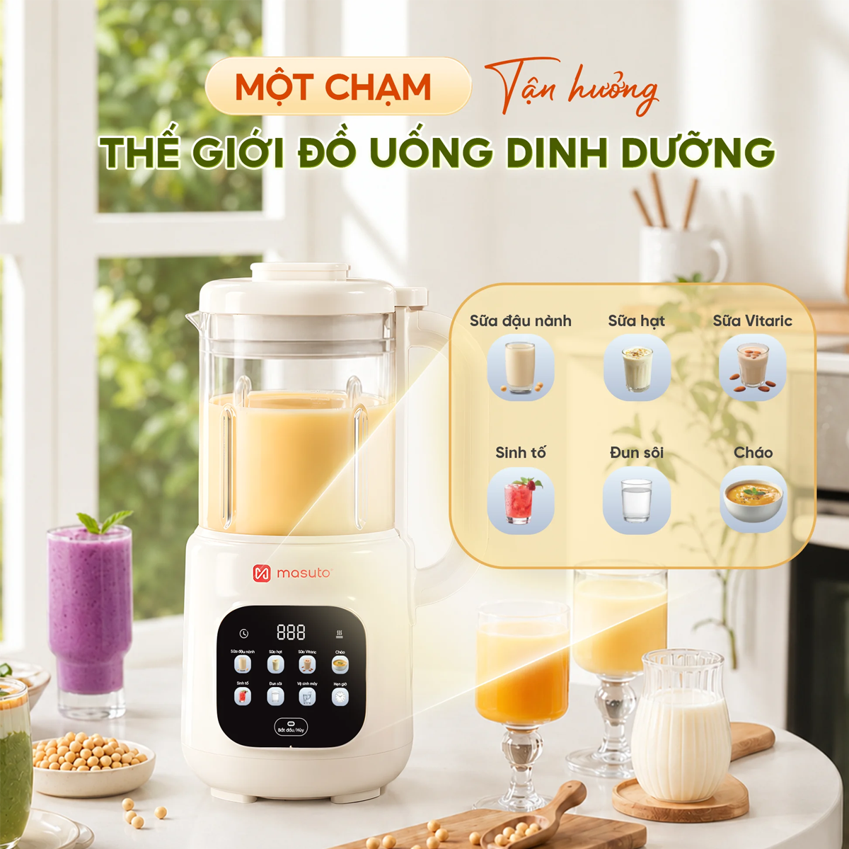 Máy Làm Sữa Hạt Masuto MSLOVESMART 4