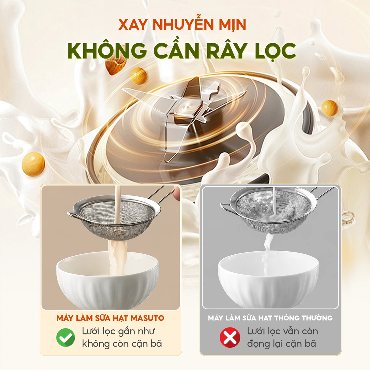 Máy Làm Sữa Hạt Masuto MSLOVESMART 9