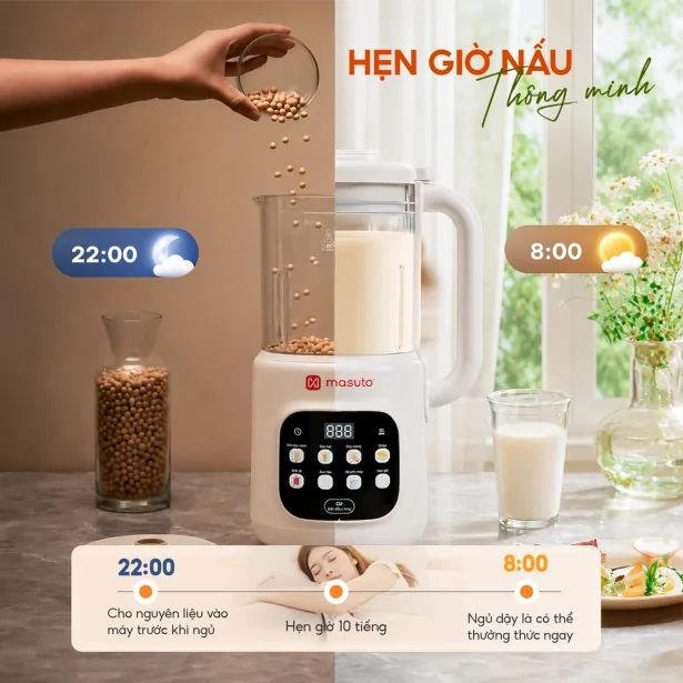 Máy Làm Sữa Hạt Masuto MSLOVESMART