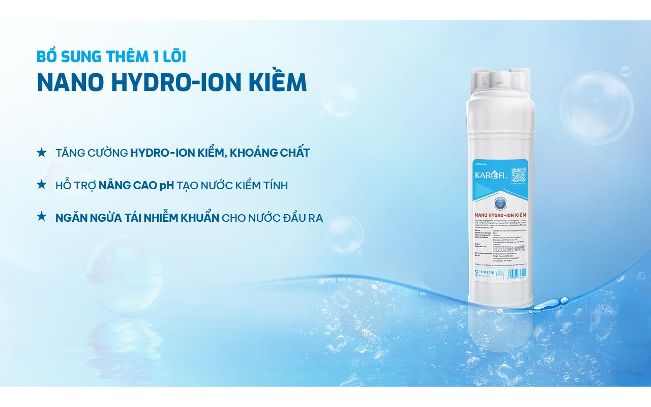 Máy Lọc Nước RO Hydro-Ion Kiềm Karofi KAQ-C28 Aiotec Theo Dõi Chất Lượng Nước, Cảnh Báo Thay Lõi 11