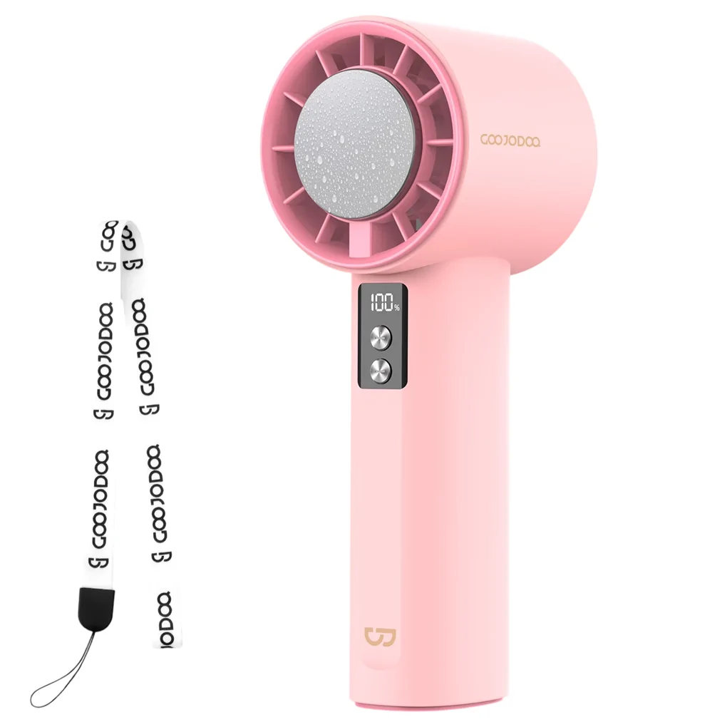 Quạt Cầm Tay Có Sò Lạnh GOOJODOQ GFS006 4.5W (MACARON PINK)