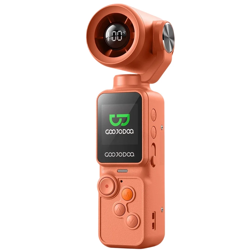 Quạt Cầm Tay Tích Hợp Camera GOOJODOQ GFS025 (ORANGE SANGUINE)