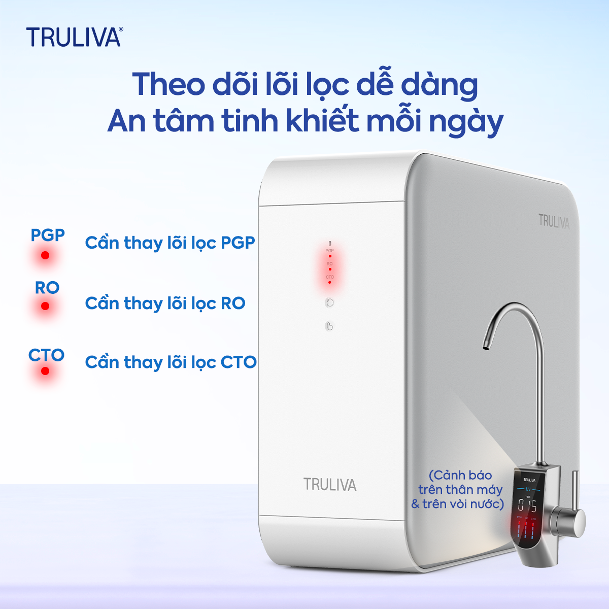 Máy Lọc Nước Âm Tủ Truliva UR5840 4