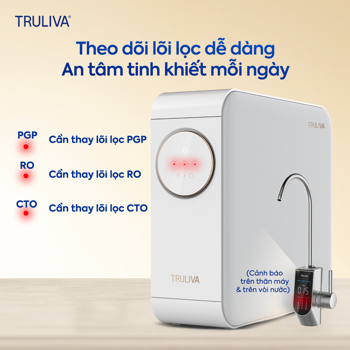 Máy Lọc Nước Âm Tủ Truliva UR5676 4