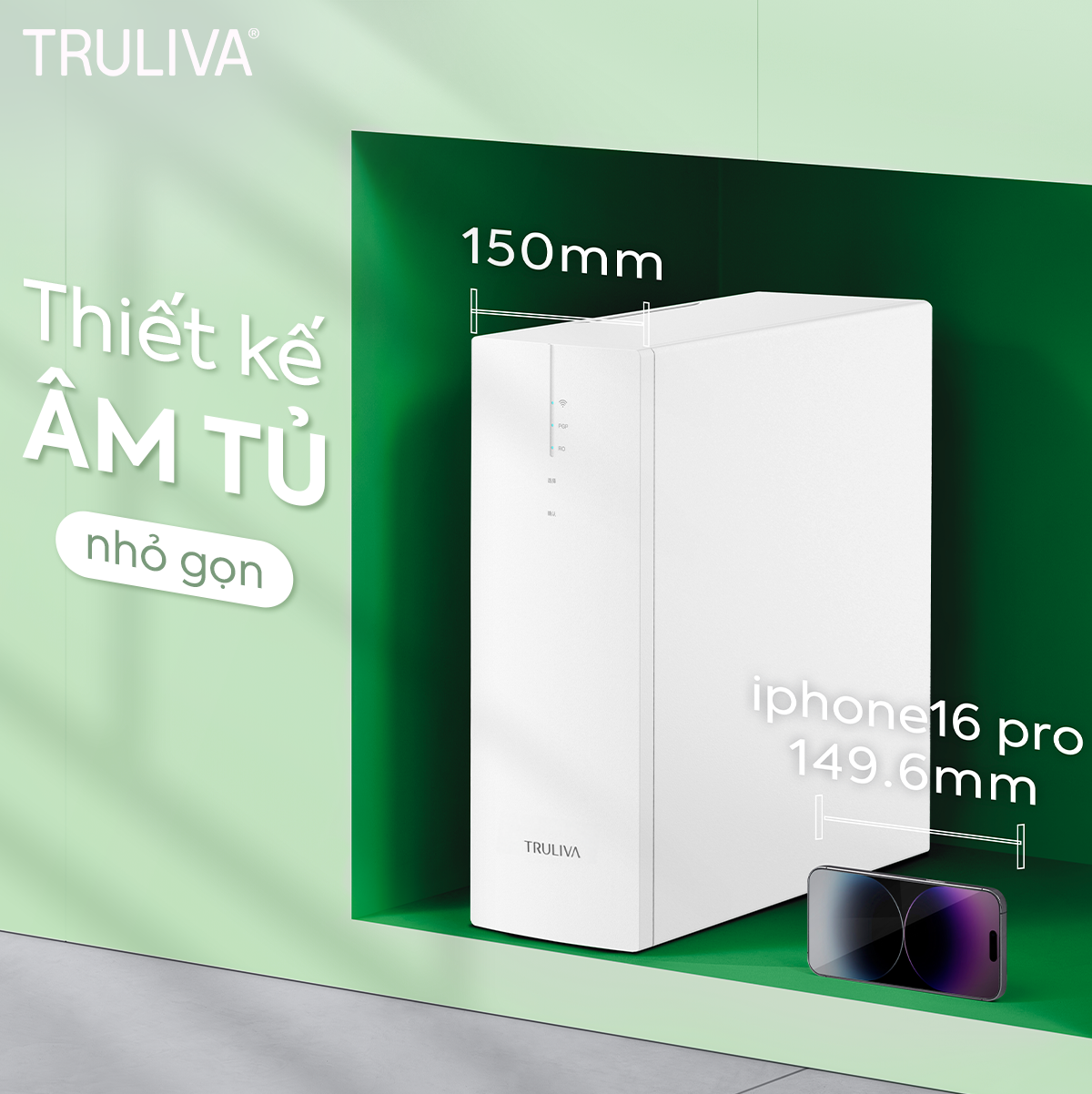 Máy Lọc Nước Âm Tủ Truliva UR3626 1