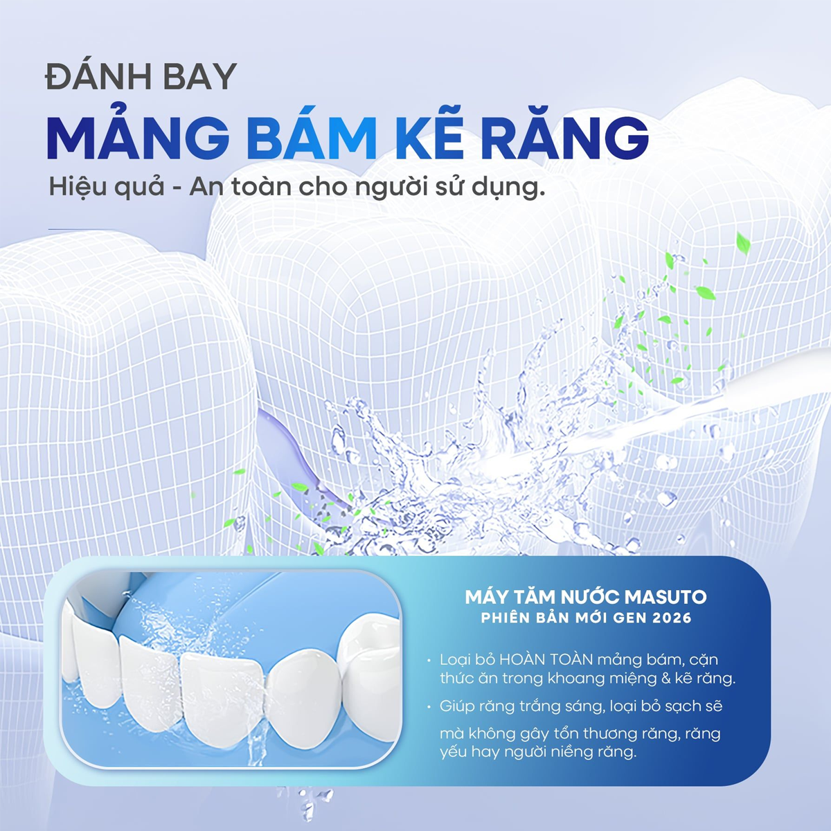 Máy Tăm Nước Gấp Gọn Masuto MSTravelFloss 6