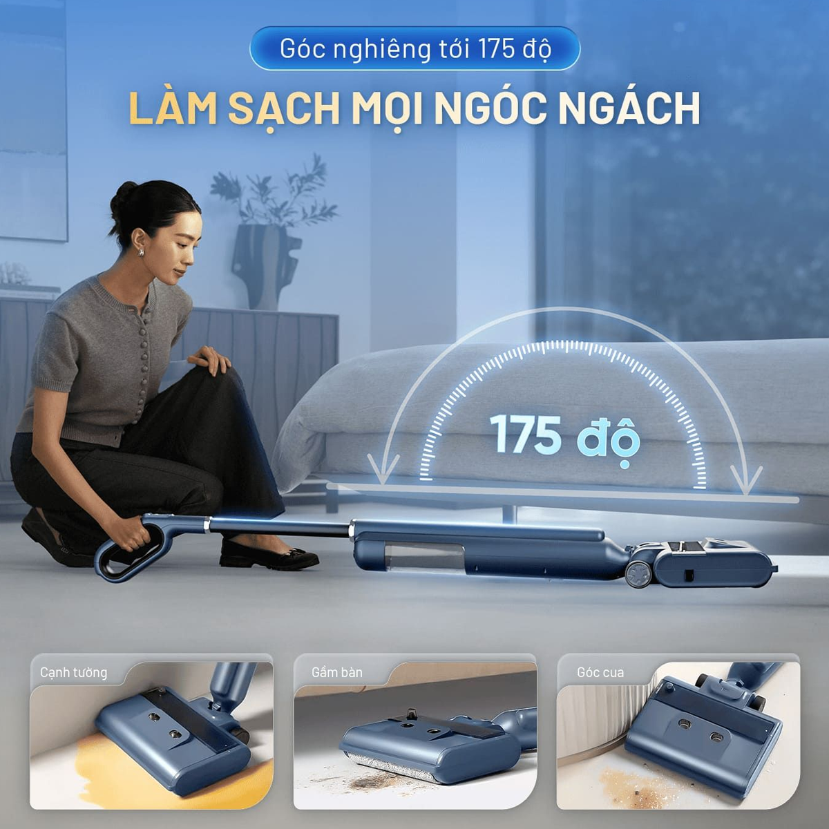 Máy Lau Nhà Cầm Tay Masuto MSWetClean 3