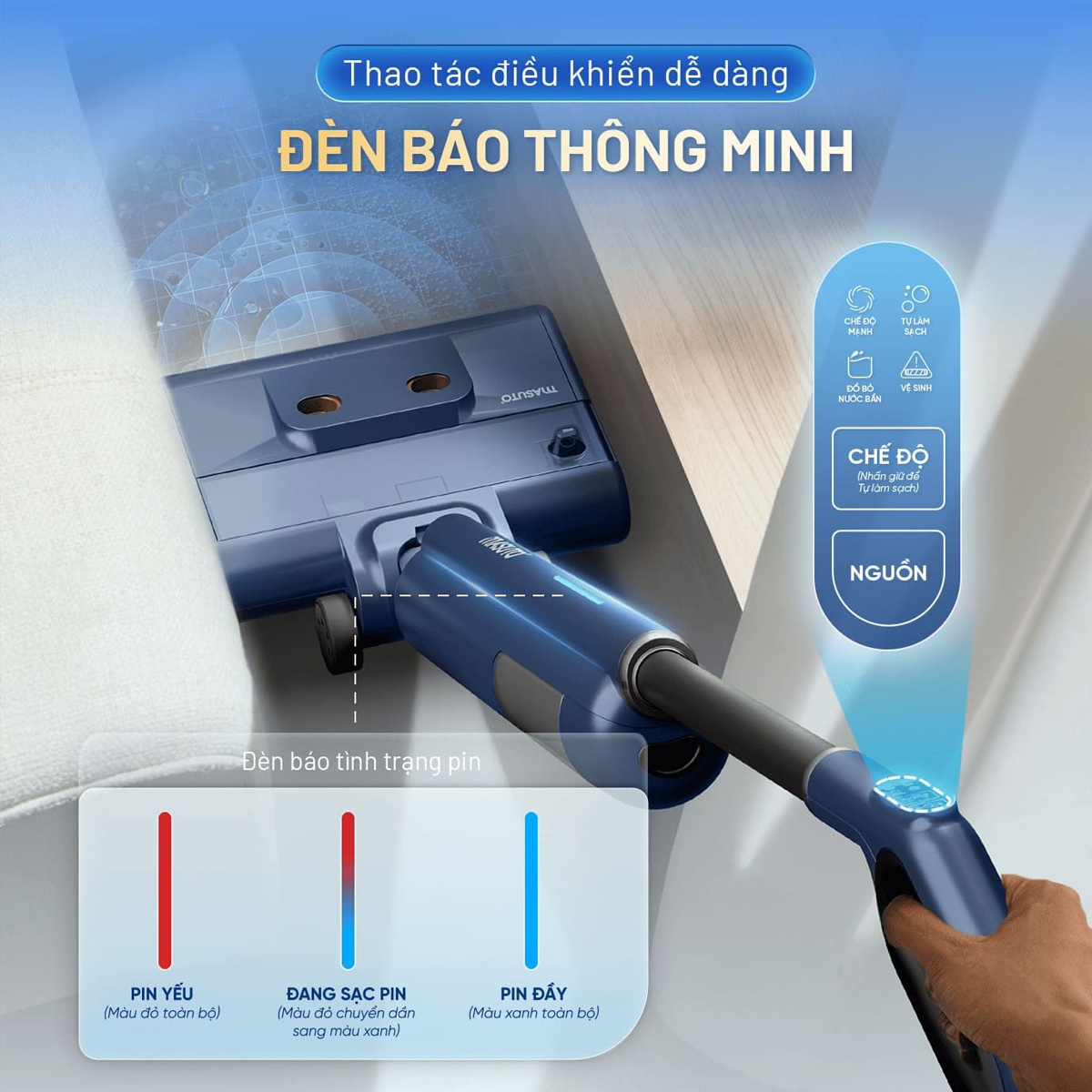 Máy Lau Nhà Cầm Tay Masuto MSWetClean 7