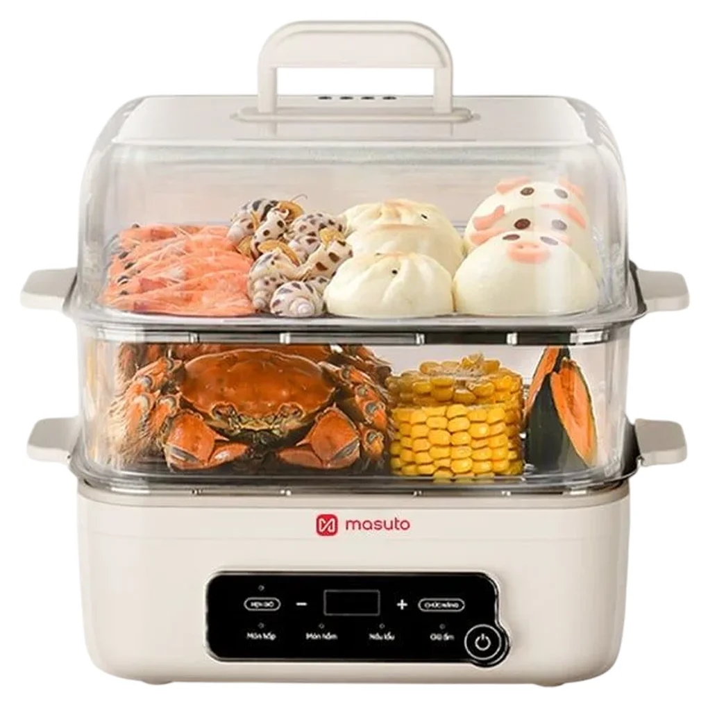 Nồi Hấp Điện Đa Năng Masuto MSSteam 14.5 Lít