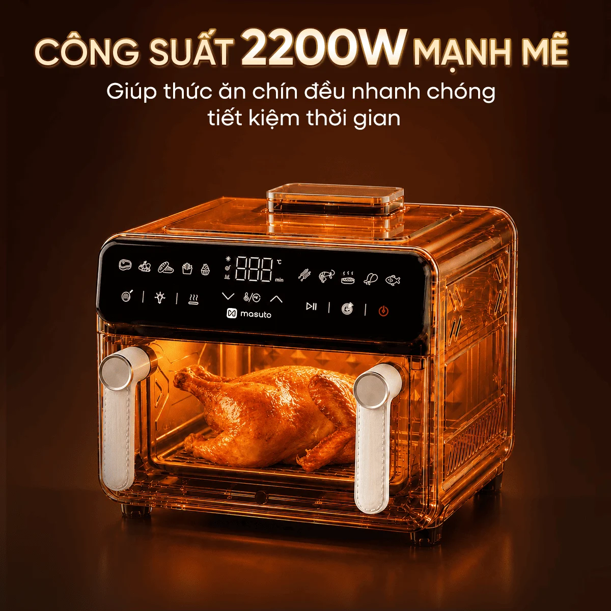 Nồi Chiên Không Dầu Masuto MSPPrimeAir 12 Lít 4