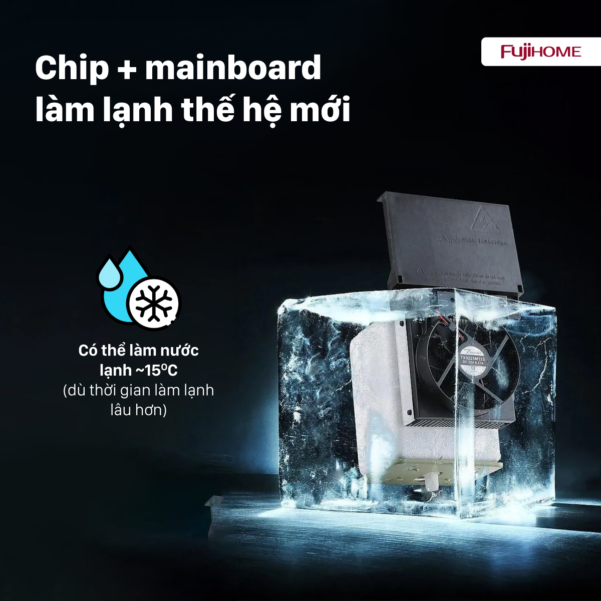 Cây Nước Nóng Lạnh Để Bàn Mini Fujihome WD201E 2