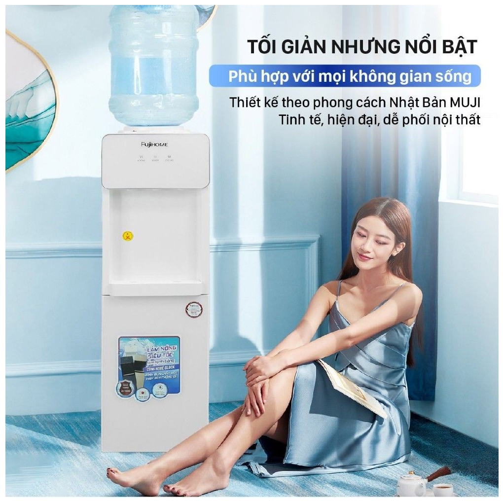 Cây Nước Nóng Lạnh Fujihome WD675C-W 2