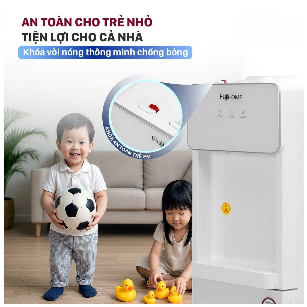Cây Nước Nóng Lạnh Fujihome WD675C-W 5