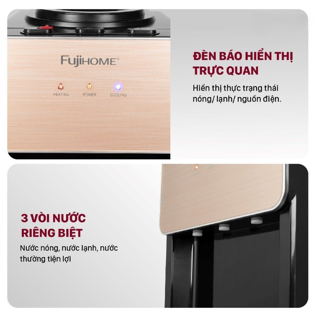 Cây Nước Nóng Lạnh Fujihome WD675C-Y 3