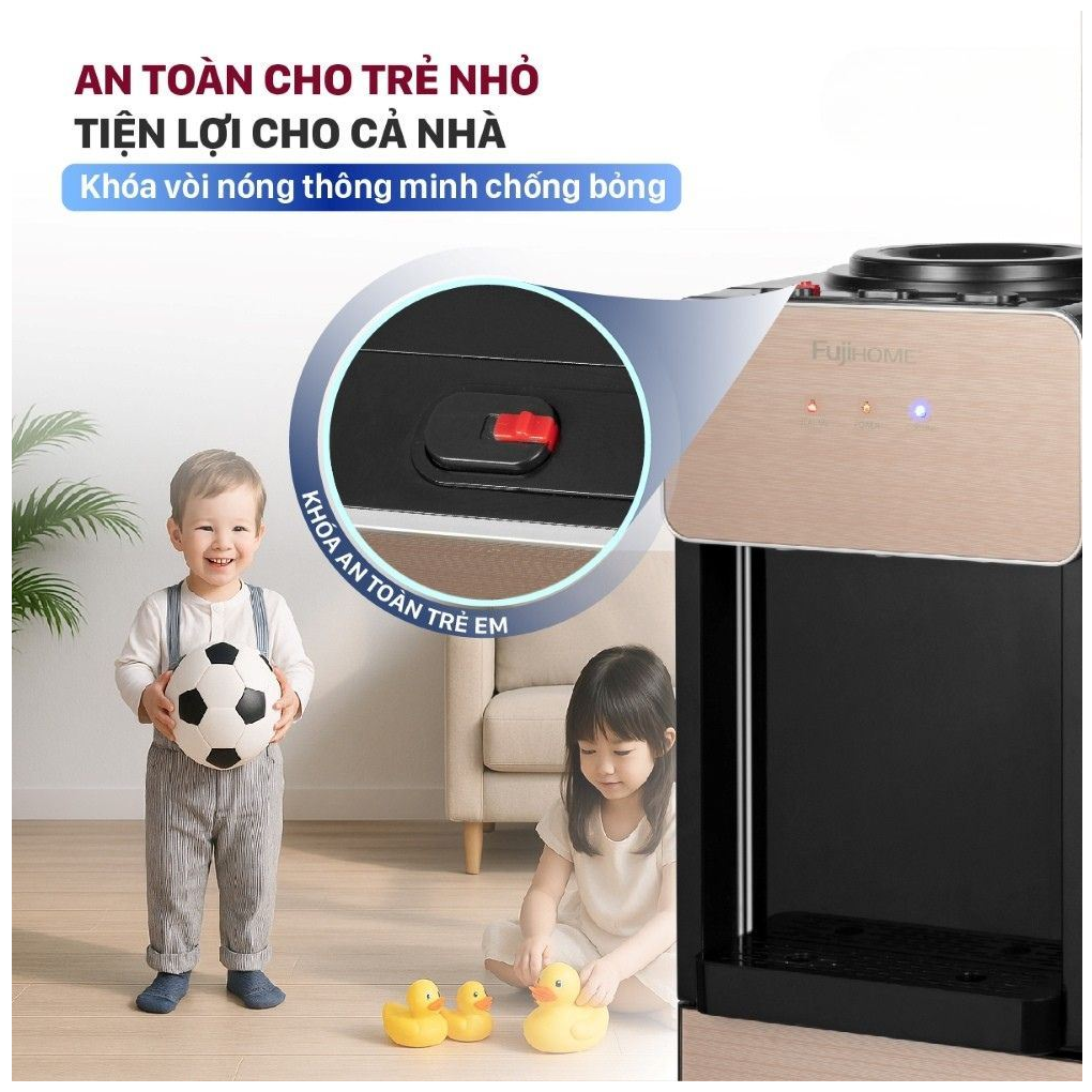 Cây Nước Nóng Lạnh Fujihome WD675C-Y 7