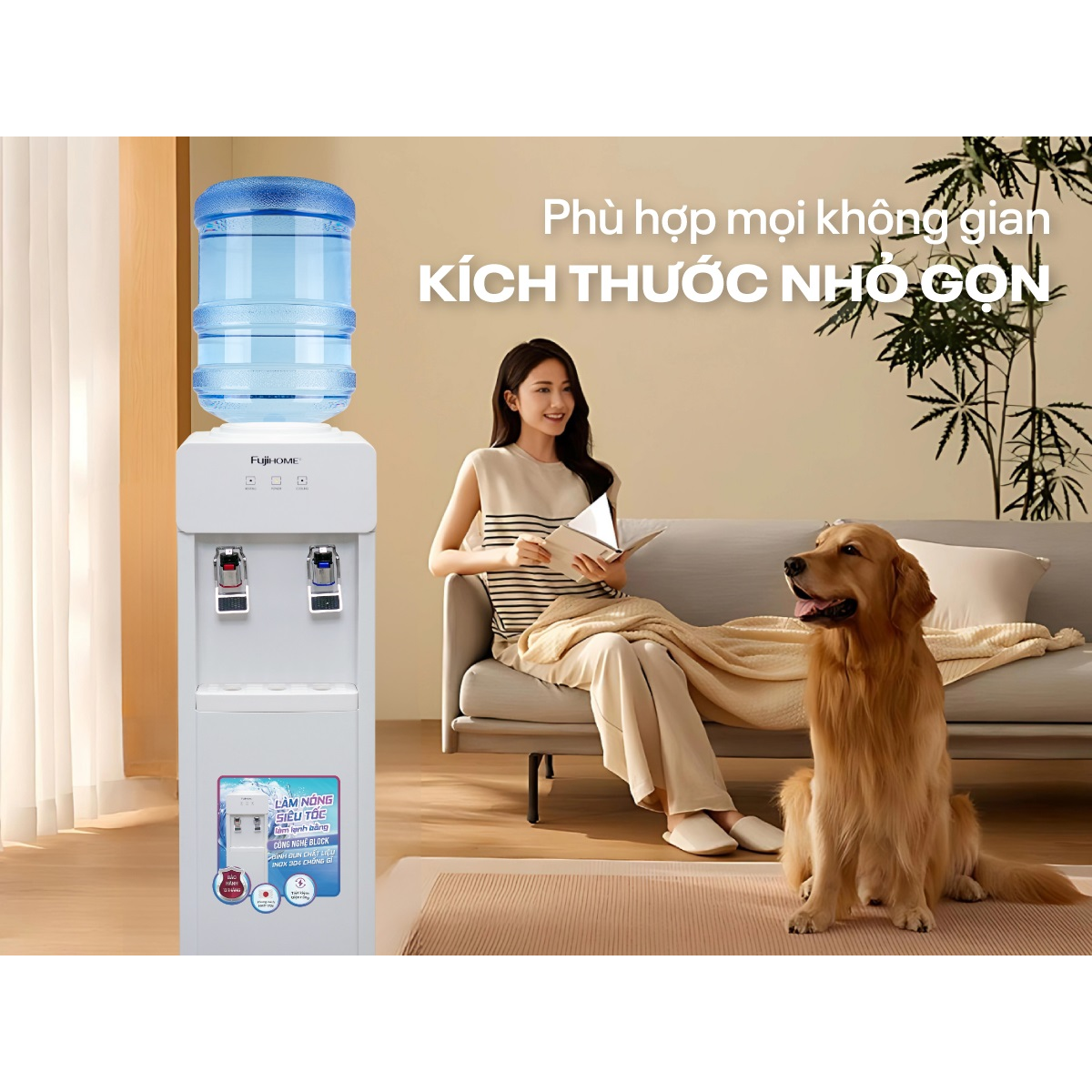Cây Nước Nóng Lạnh Fujihome WD676C 2