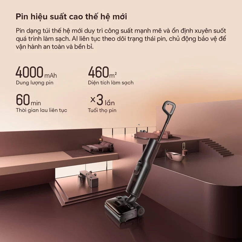 Máy Hút Bụi Lau Sàn Roborock F25 Pro Turbo 14