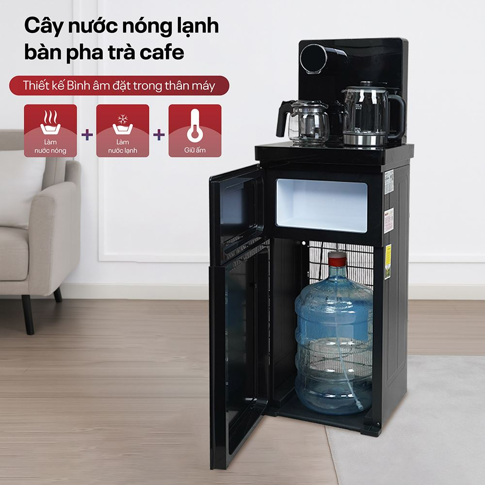 Cây Nước Nóng Lạnh Kết Hợp Bàn Trà Fujihome TBA2 3