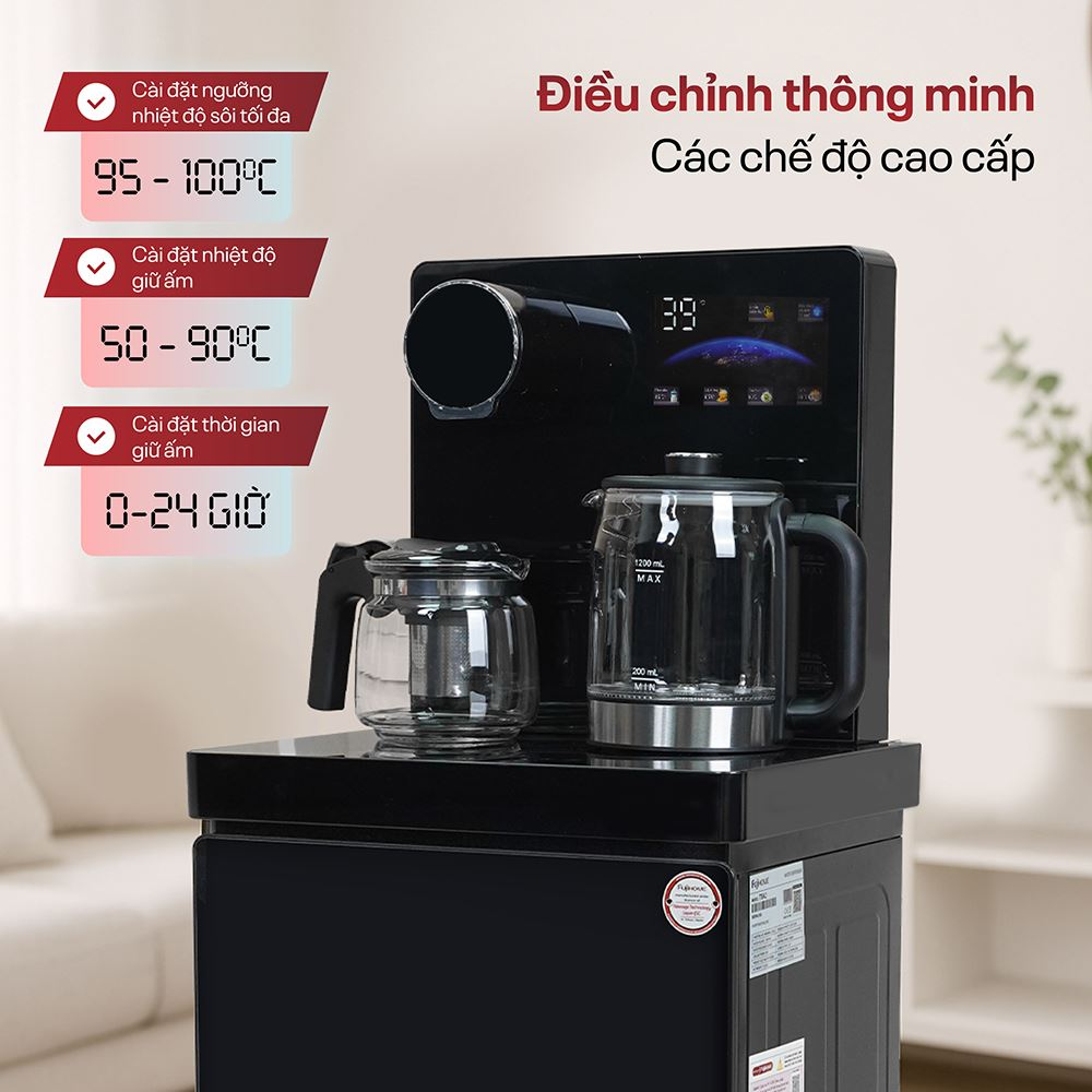 Cây Nước Nóng Lạnh Kết Hợp Bàn Trà Fujihome TBA2 8