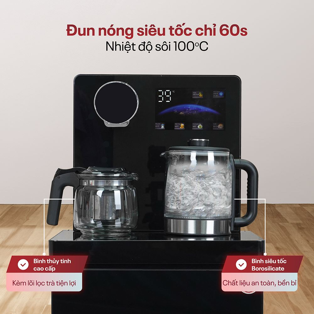 Cây Nước Nóng Lạnh Kết Hợp Bàn Trà Fujihome TBA2 9