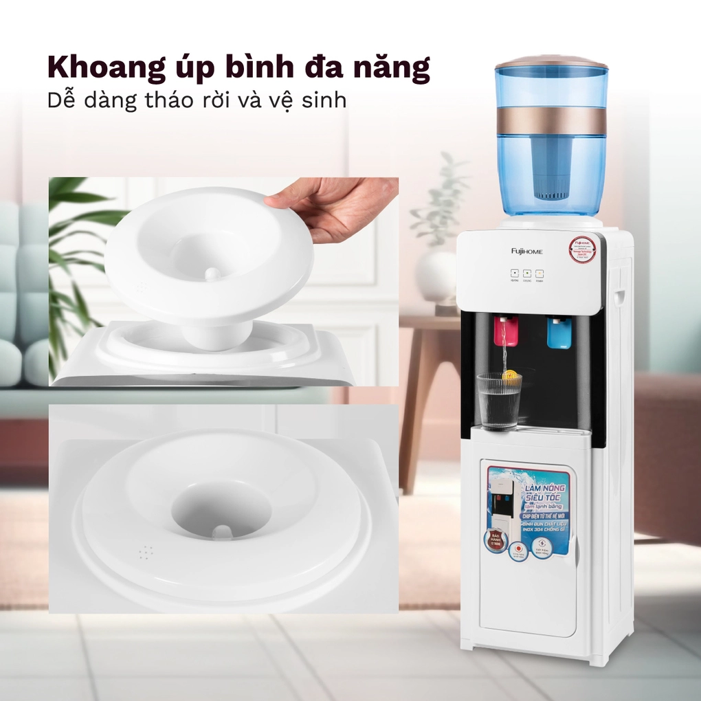 Cây Nước Nóng Lạnh Fujihome WD2002E 4